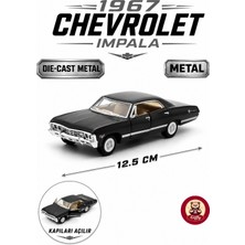 Giffy Oyuncak 1967 Chevrolet Impala 1:43 Die Cast Metal Model Araba 12,5 cm Açılır Kapılı Koleksiyonluk Klasik Araba Koleksiyonluk Hediyelik Oyuncak