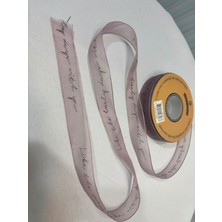 Quattro Home Yazılı Şeffaf Kurdele Pembe Altın 20M 2.5cm