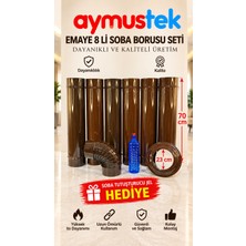 Aymustek Emaye 6 Boru 1 Dirsek 1 Ayna (Jel Hediye)