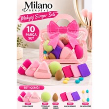 Milano Beautys 10 Parça Makyaj Sünger Seti