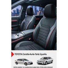 Gm Design Alcantara Serisi Lüks Oto Koltuk Kılıfı - (Toyota Corolla-Auris-Yaris Uyumlu)