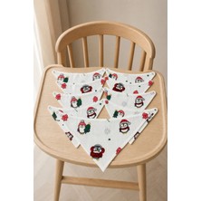 Ponchik Babies Ponchik 7’li Iki Kademeli % 100 Pamuk Çift Kat Kareli Müslin Bebek Salya Önlüğü Fuları 40 x 20 cm