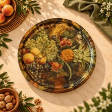 Sarkap Home 34 cm Üzüm Desenli Tepsi