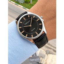 Ferrucci Kordonu Deri Klasik Model 38 mm Erkek Kol Saati