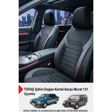 Gm Design Alcantara Serisi Lüks Oto Koltuk Kılıfı - (Tofaş Kartal-Şahin-Doğan-Serçe-Tempra Ile Uyumlu)