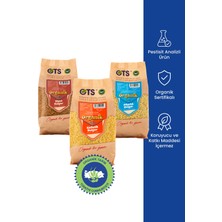 Ots Organik 3'lü Bulgur Seti | Siyez + Köftelik + Pilavlık Bulgur (Organik Sertifikalı, Pestisit Analizli)