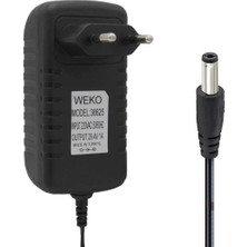 Weko 29.4 Volt - 1 Amper 5.5x2.5mm Uçlu Yerli Üretim Priz Tipi Adaptör 1.2 Metre Uzunluk