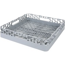 YFS Endüstriyel Bulaşık Sepeti Bardaklık - Alt Gövde | 50X50X10 cm Bardak Taşıma Sepeti