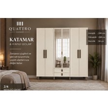 Quattro Home Katamar 6 Kapaklı Dolap