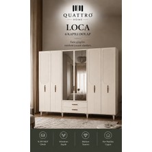 Quattro Home Loca 6 Kapaklı Dolap