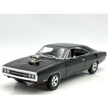 1:18 Ölçek Greenlight 1970 Dodge Charger With Blown Engine Diecast Metal Minyatür Model Araba 25CM