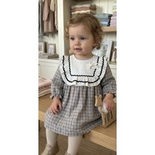 Florije Baby Nola Füme Ekose Kız Bebek Elbisesi 9-24 Ay