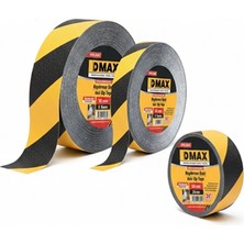 Caftra Dmax DMX4627 Sarı Siyah Kaydırmaz Bant 50 mm x 15 mt
