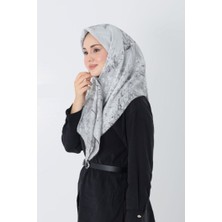 Gri Loryan Scarf Diamond Pıtırcık Desen Eşarp