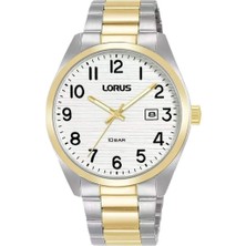 Lorus RH912RX9 Quartz Çelik Altın/gri Beyaz Kadran 39 mm Erkek Kol Saati
