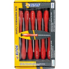 Eltos Tornavida Seti 10 Pcs Krom Vanadyum Malzeme ile Ergonomik Tasarımlı Çok Amaçlı Kullanım
