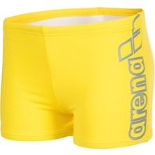 Boys Arena Logo Swım Short Yellow Star-Neon Blue