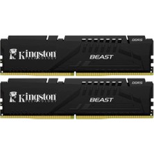 Kingston Kıngston 16GB (2x 8gb) Ddr5 5600MHZ CL36 Dual Kıt Pc Ram Beast KF556C36BBEK2-16TR