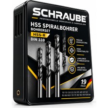 Schraube 19 Parça Hss Matkap Ucu Seti