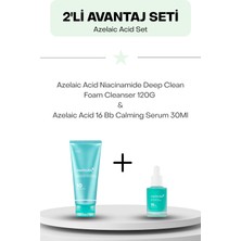 Medicube Azelaik Asit Set: Azelaic Acid Niacinamide Deep Clean Foam Cleanser 120G + Azelaic Acid 16 Bb Calming Serum 30ML