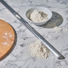 Masterchef Gri Renk Paslanmaz Alüminyum Düz Oklava 76 cm Ergonomik Tasarım ile Kolay Kullanım