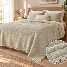 Liyana Home 6 Kat Müslin Kumaş Yatak Örtüsü – 230X250 cm