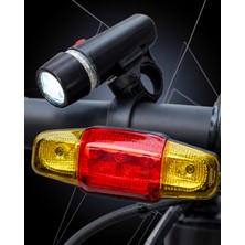 Bisiklet Işığı Seti Güçlü LED Ön Far Arka Stop Lambası