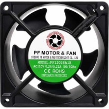 PF12038A1B 110VOLT 120X120X38MM Soğutma Fanı 2 Kablolu