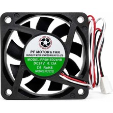 PF6015D24HB 24VOLT 60X60X15MM Soğutma Fanı3 Kablolu