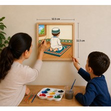 Püsküllü Efe Kendin Boya Çerçeveli Tablo