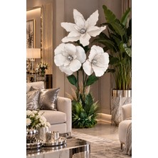 Medusa Forma Modern Büyük Yapay Ayaklı Dev Çiçek, Cafe, Restaurant, Mağaza Vitrin Dekoru, 3D Ev & Organizasyon Dekorasyon Ürünleri