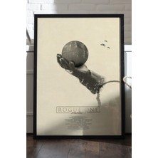 Star Wars Siyah Ahşap Çerçeveli Poster, Film Duvar Tablosu