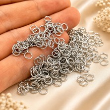 800+ Adet 0.70X5 mm Nikel Kaplama Bağlantı Halkası Montaj Halkası Takı Halkası Metal Halka