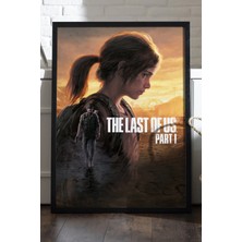 Duvarda The Last Of Us Siyah Ahşap Çerçeveli Poster, Dekoratif Oyun Duvar Tablosu