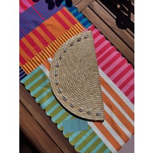 Belirtilmemiş Deniz Kabuğu Detaylı Hasır Clutch Çanta
