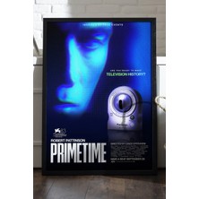 Duvarda Primetime Siyah Ahşap Çerçeveli Poster, Dekoratif Film Duvar Tablosu