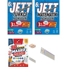 Ünlüler Karması 6.sınıf Türkçe Matematik Jett Fasikülleri Maarif Müfredatı+Maarif Defteri+Telefon Tutucu