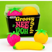 Schylling Needoh Groovy Fruit 3’lü Meyve Squishy Stres Oyuncağı Seti