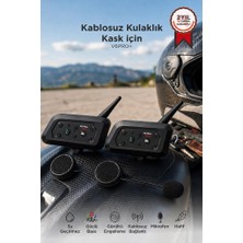 Torima Motosiklet Helmet İnterkom Bluetooth 2li Kask Kulaklığı Ejeas Double V6PRO+