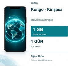Hobibahçem Kongo - Kinşasa Esım Internet Paketi Günlük 1 GB 1 Gün - Fup 1 Mbps
