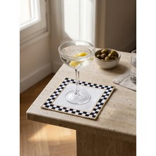 BRANDSMITHS Montea Check Embroidered Kokteyl Peçetesi