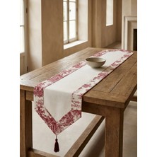 BRANDSMITHS Toile Bugundy Panel Runner