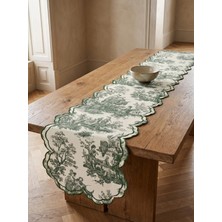 BRANDSMITHS Toilea Verde Embroidered Runner