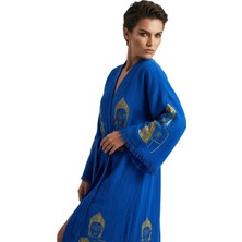 BRANDSMITHS Blue Serenity Buddha Kimono