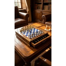 BRANDSMITHS Roma Azure - Chess Set