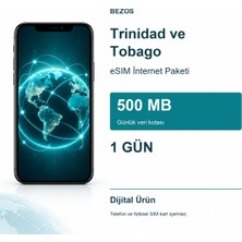 Hobibahçem Trinidad ve Tobago Esım Internet Paketi Günlük 500 MB 1 Gün