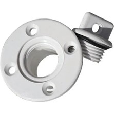 İroncaravan Plastik Miçoz Beyaz Yuvarlak 1/2” (13 Mm)