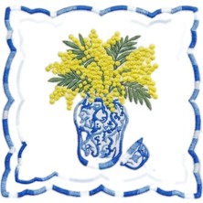 BRANDSMITHS Mimosae Embroidered Kokteyl Peçetesi