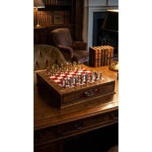 BRANDSMITHS Roma Crimson-Chess Set