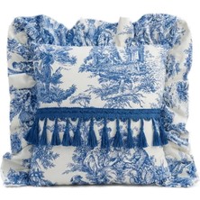 BRANDSMITHS Toile Azure Ruffle Yastık
